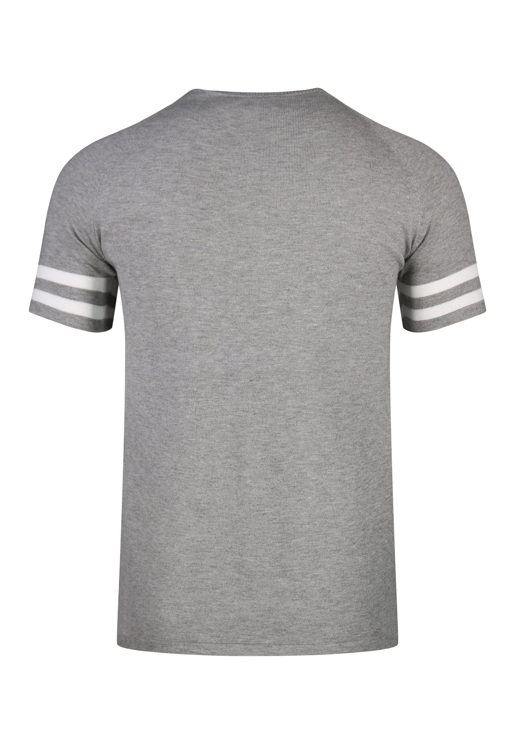 Grey Marl Knitted T-Shirt - Image 7