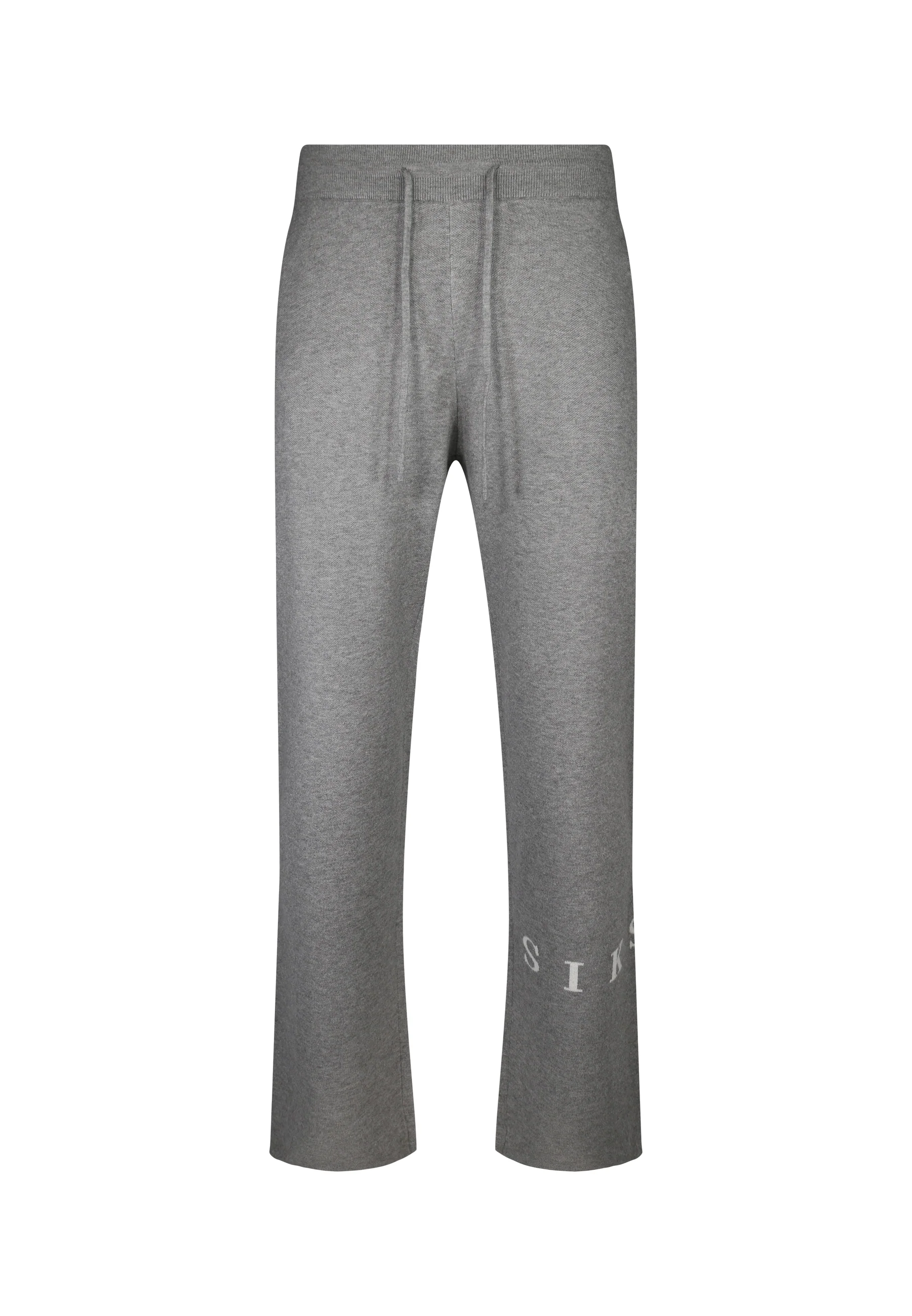 Grey Marl Knitted Track Pants - Image 6