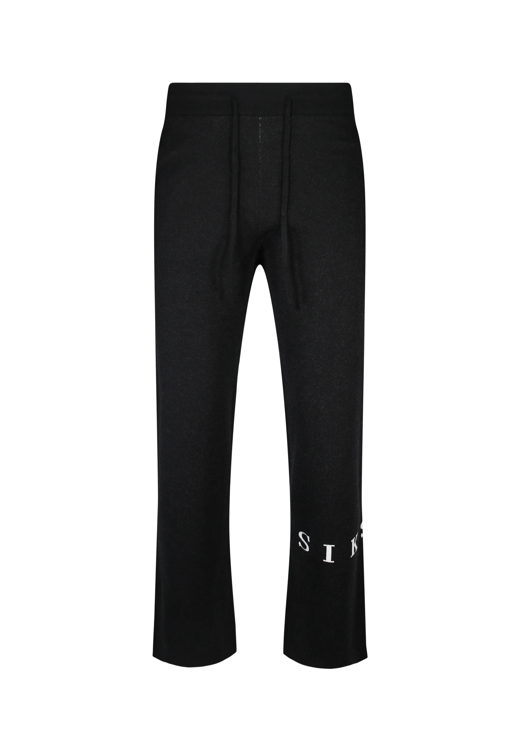 Black Knitted Track Pants - Image 5