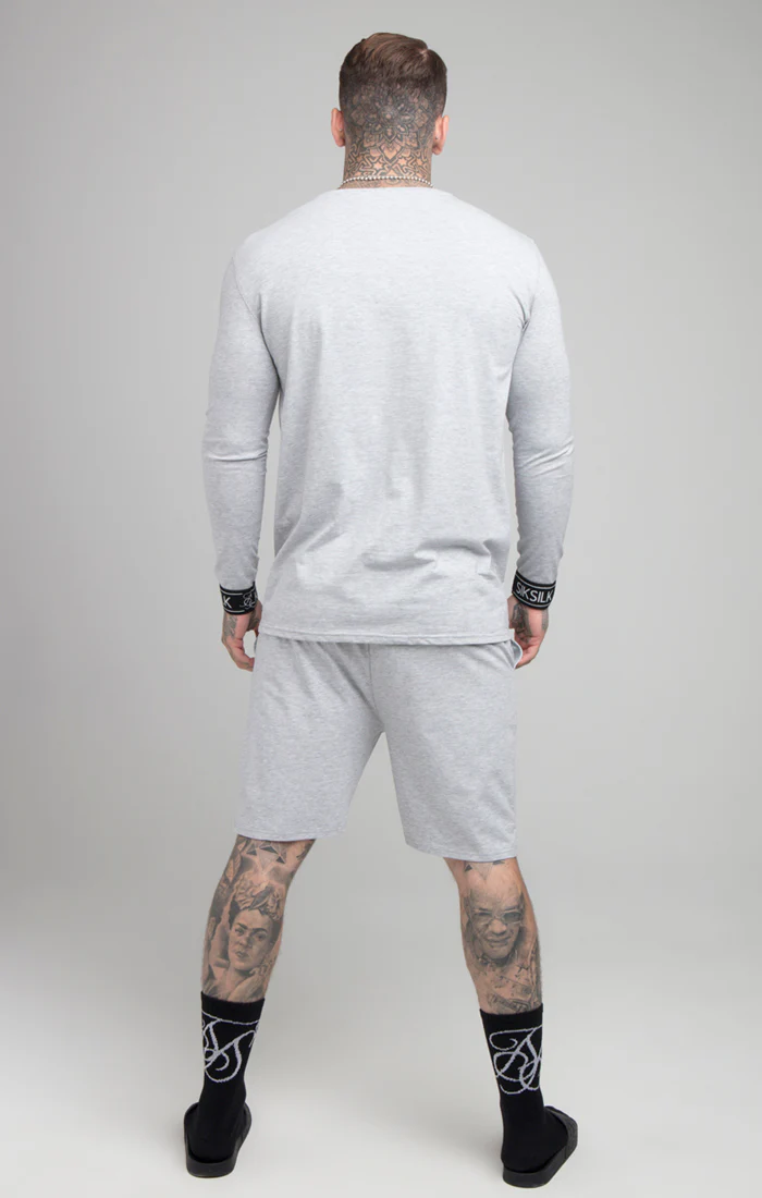 Grey Marl Long Sleeve T-Shirt - Image 3