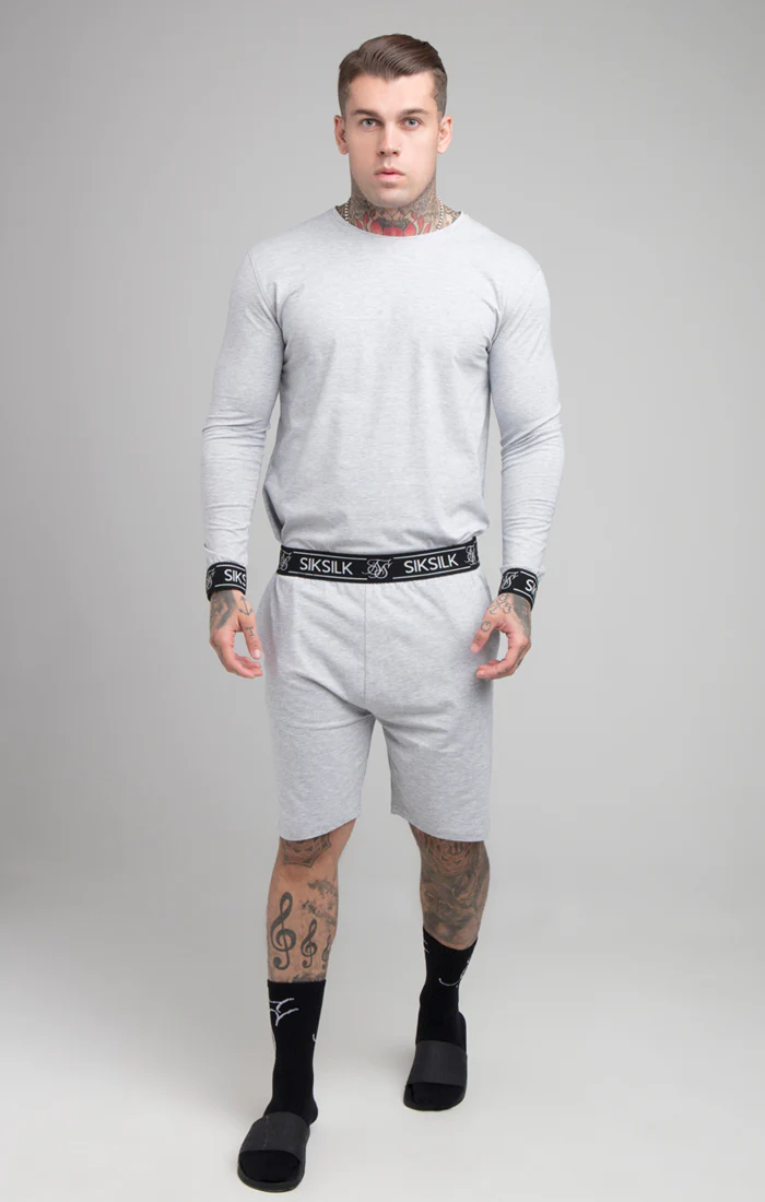 Grey Marl Long Sleeve T-Shirt - Image 4