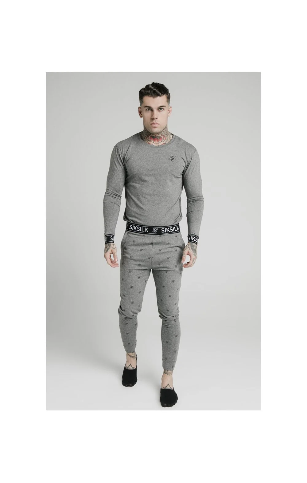 Grey Marl Long Sleeve T-Shirt - Image 4