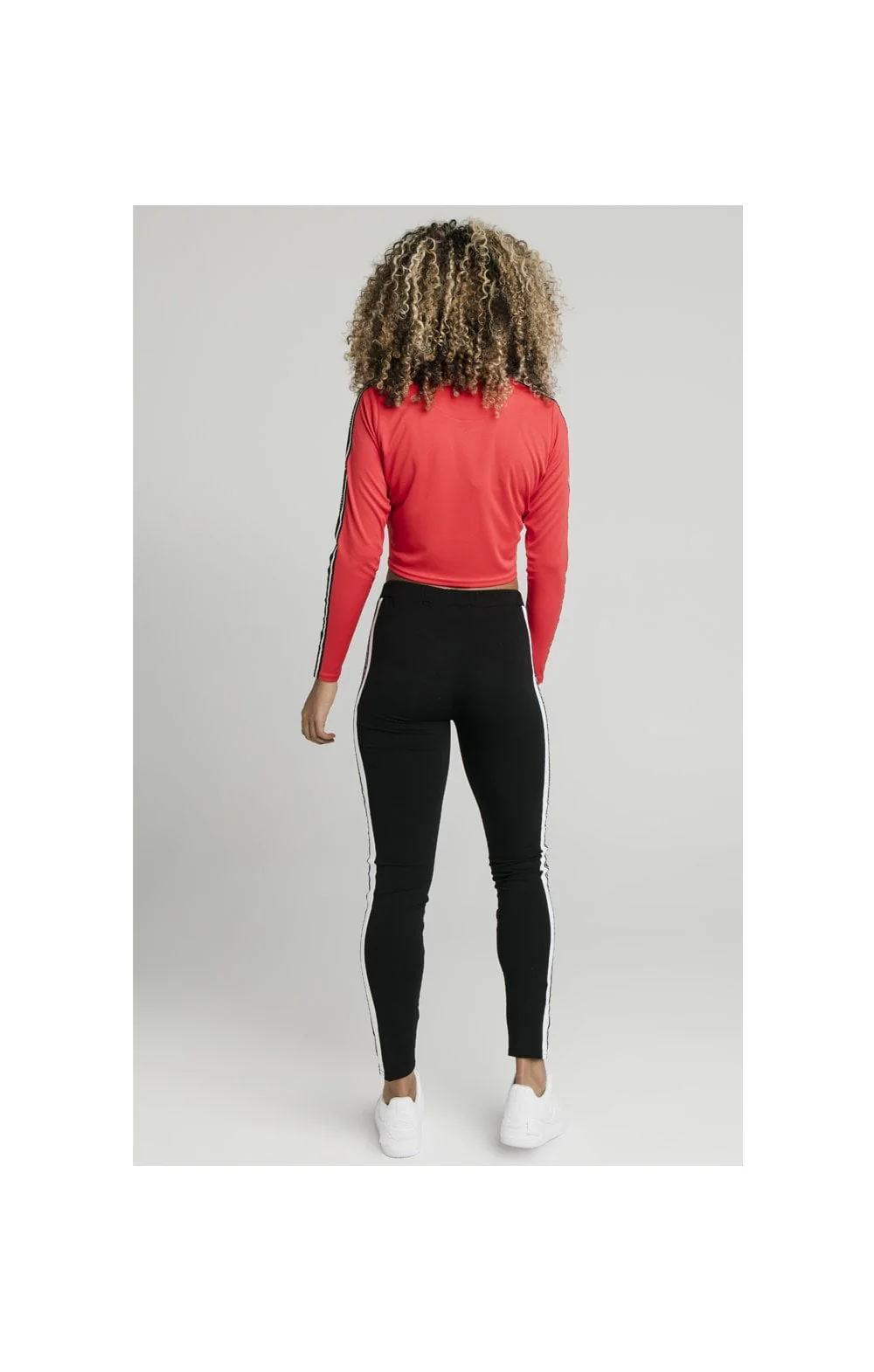 SikSilk L/S Tape Tee - Red - Image 7