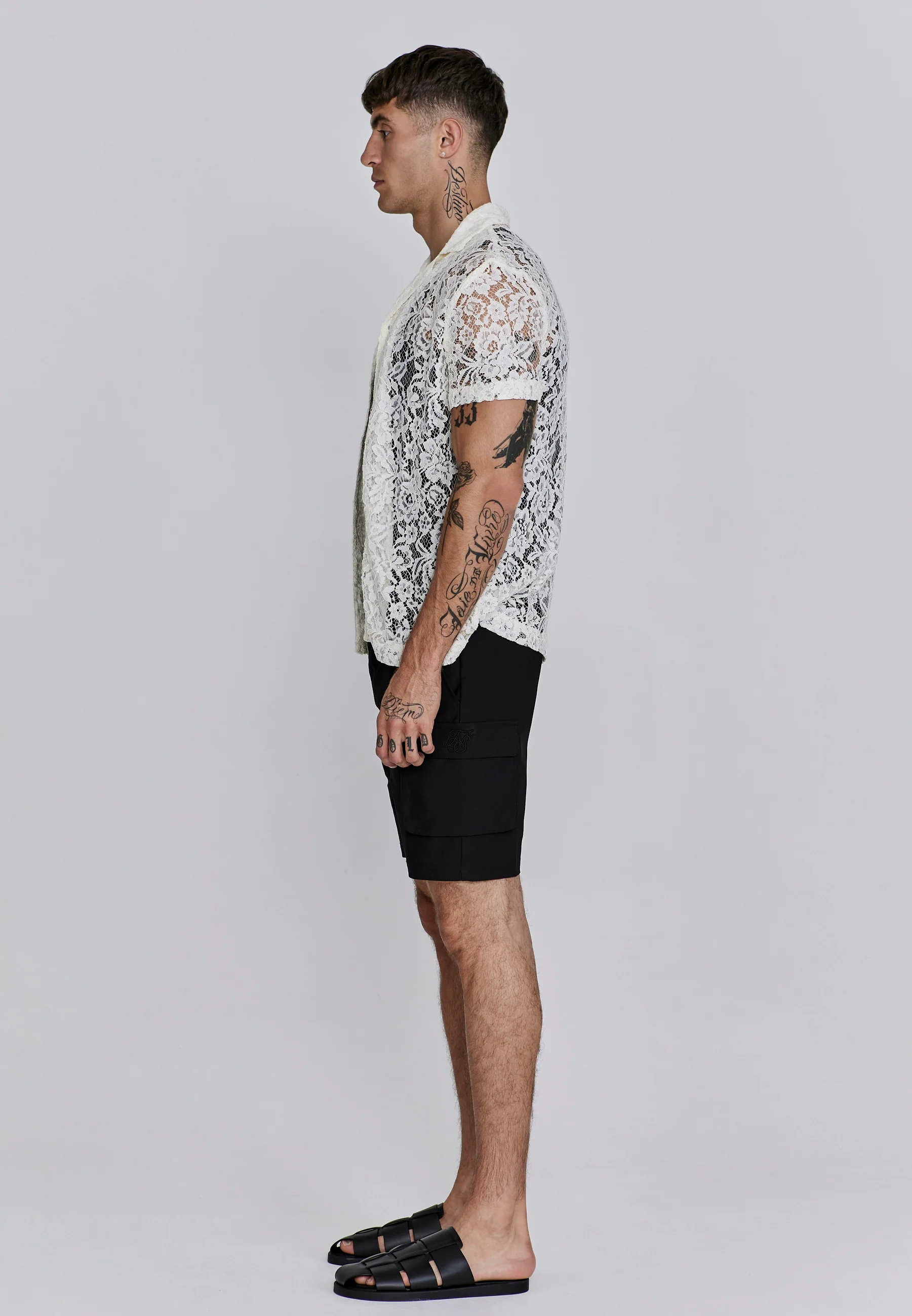 Ecru Lace Resort Shirt - Image 4