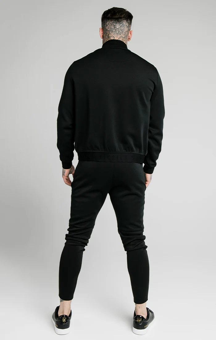 SikSilk Legacy Fade Bomber – Black & Fluro White - Image 5
