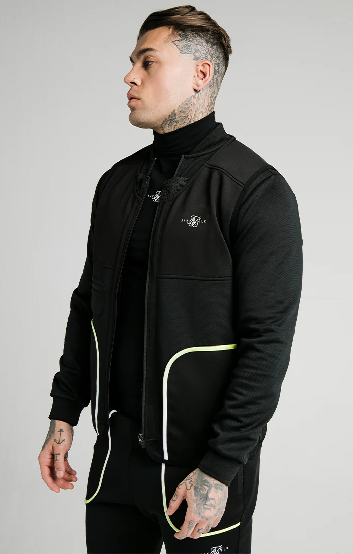 SikSilk Legacy Fade Utility Vest – Black & Fluro White