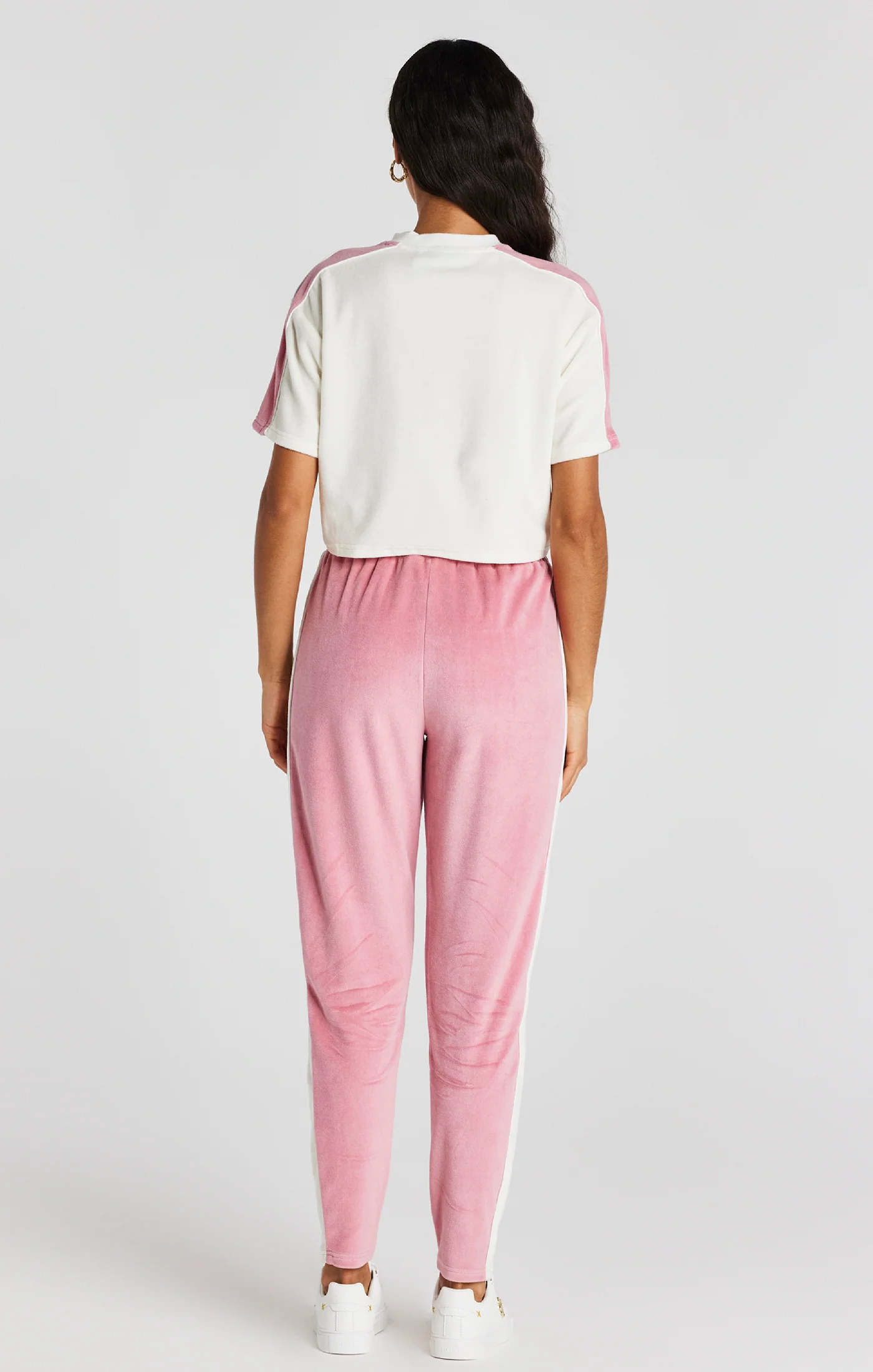 Pink Velour Track Pant - Image 5