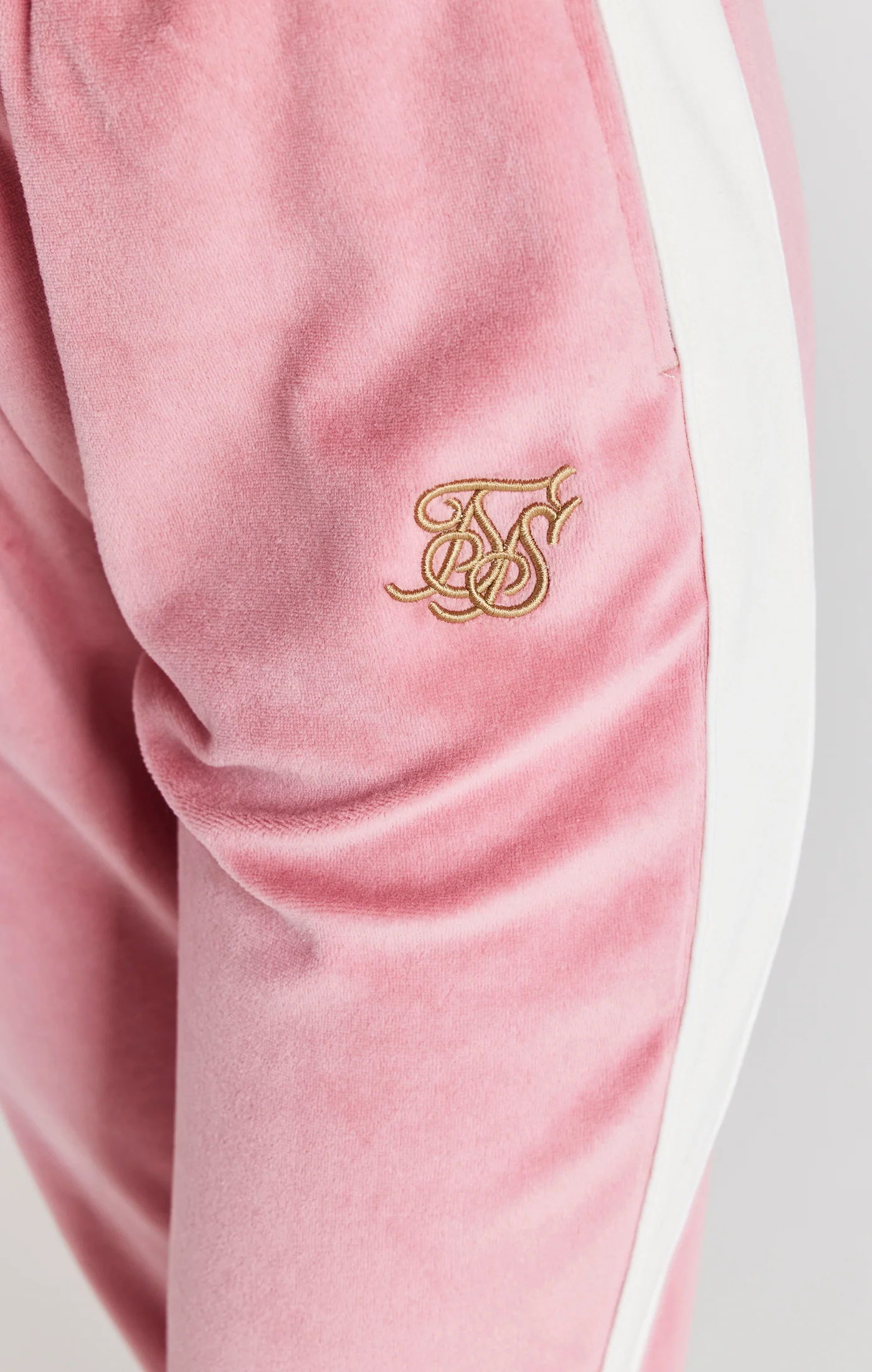 Pink Velour Track Pant - Image 6