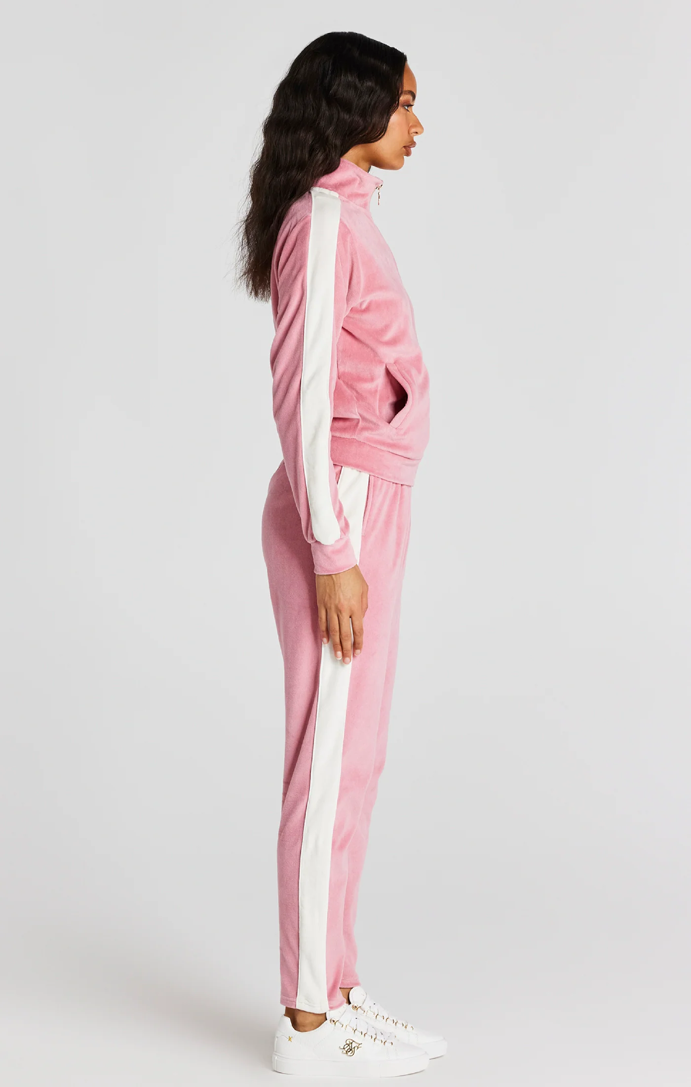Pink Velour Track Top - Image 4