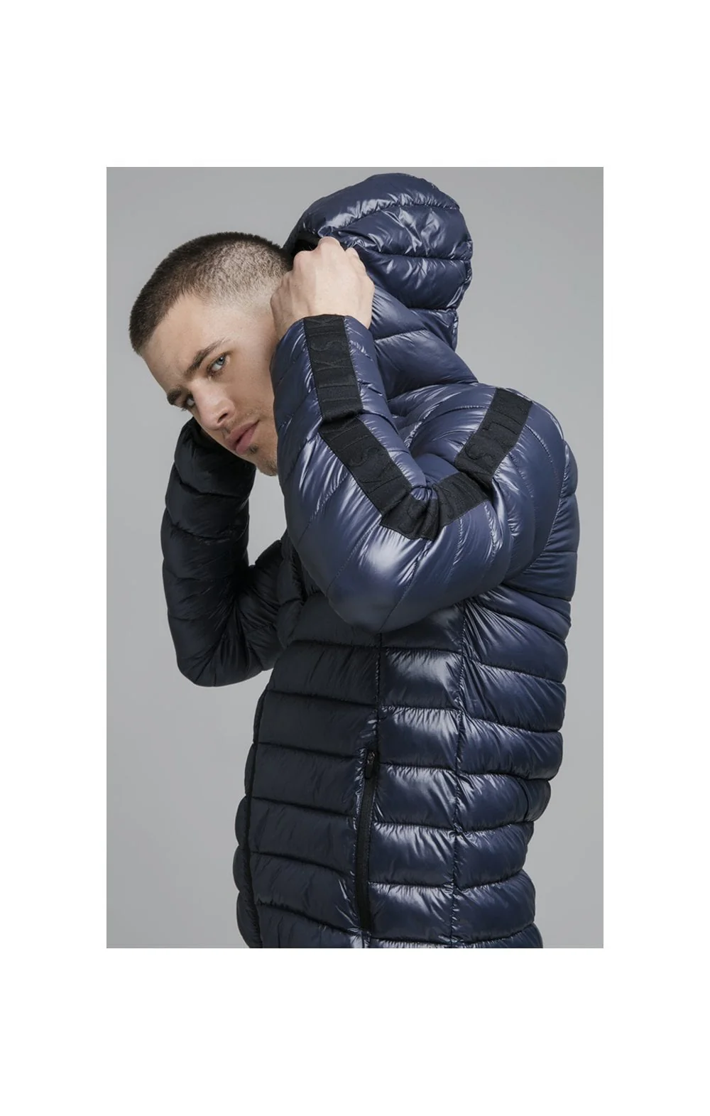 Navy Lightweight Bubble Jacket - Image 2