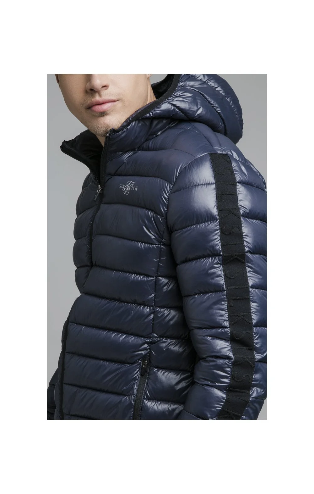 Navy Lightweight Bubble Jacket - Image 4