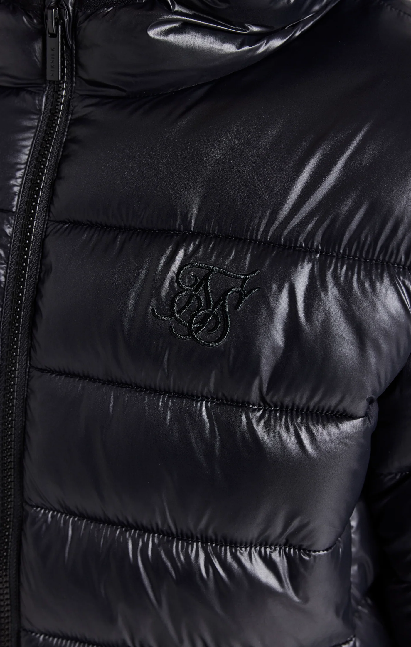 Boys Black Lightweight Bubble Jacket - Image 2
