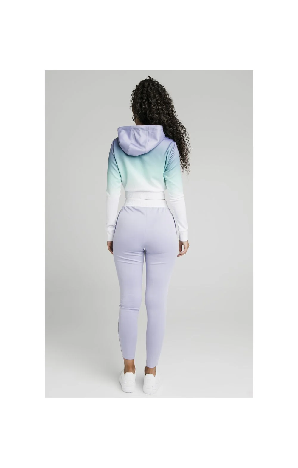 SikSilk Lilac Haze Track Top - Lilac,Turquoise & White - Image 6