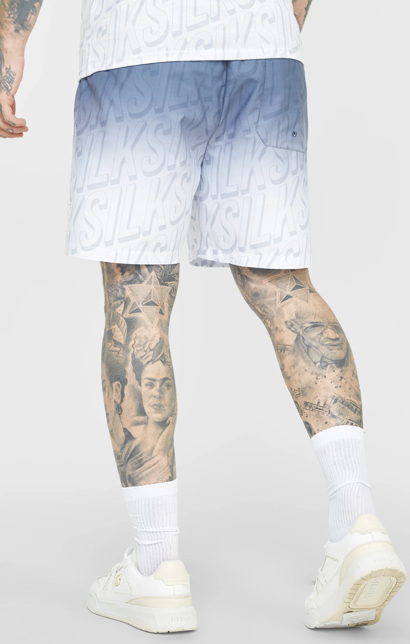 Navy Logo Fade Swim Short - Image 4