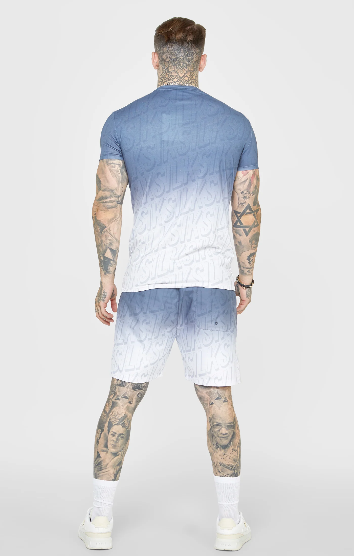 Navy Logo Fade Swim Short - Image 5