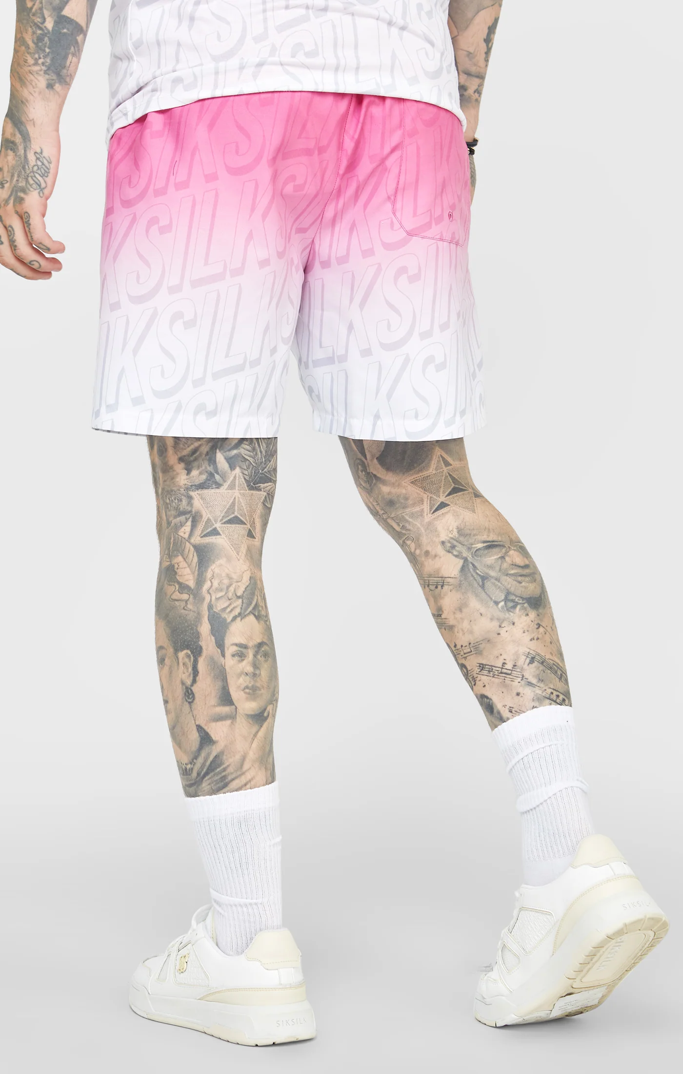 Pink Logo Fade Swim Short - Image 4