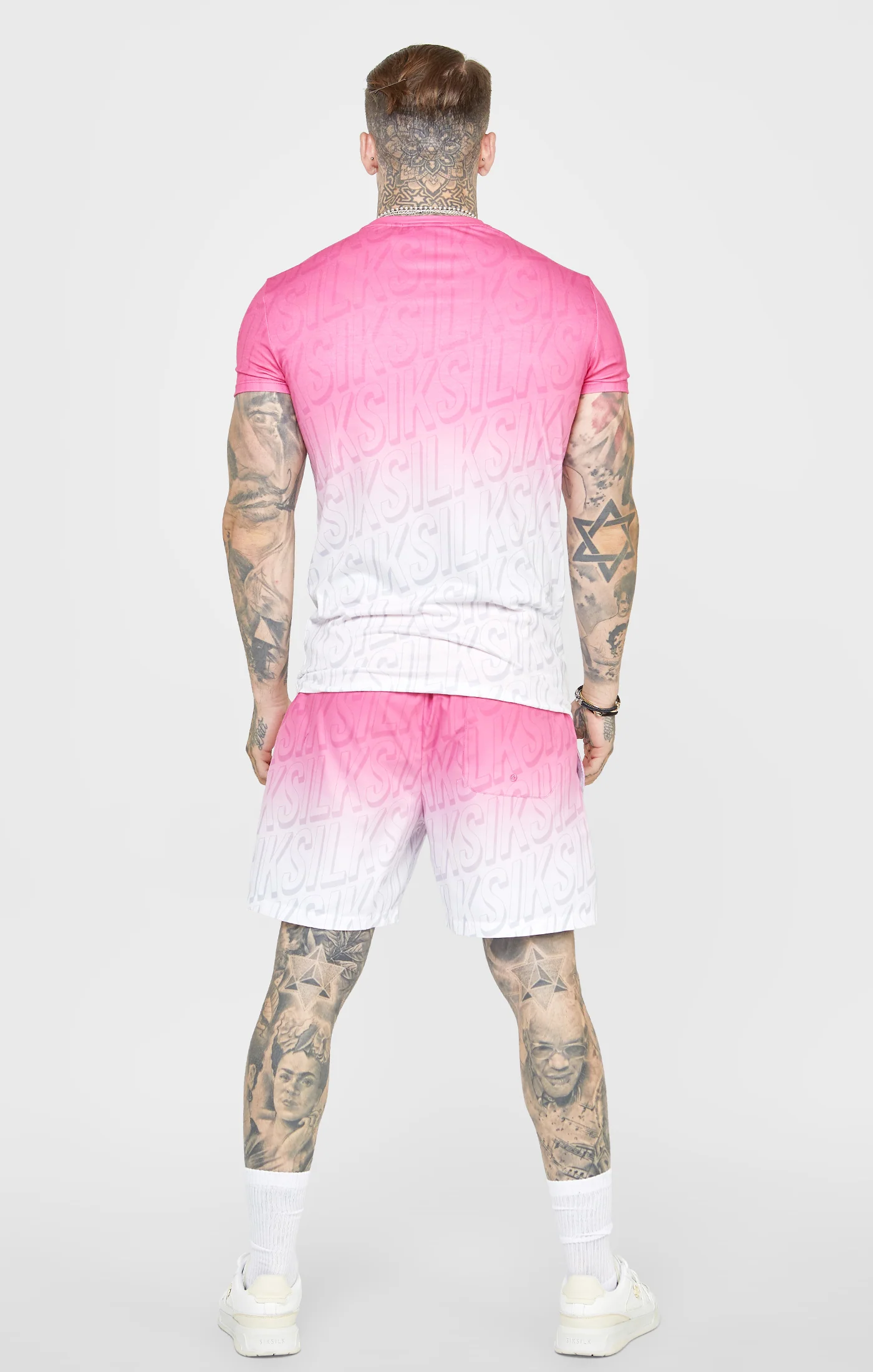 Pink Logo Fade Swim Short - Image 5