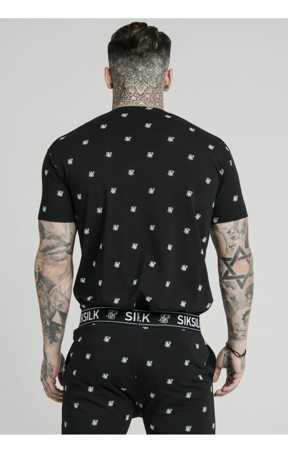 SikSilk Logo Jersey Shorts - Black - Image 6