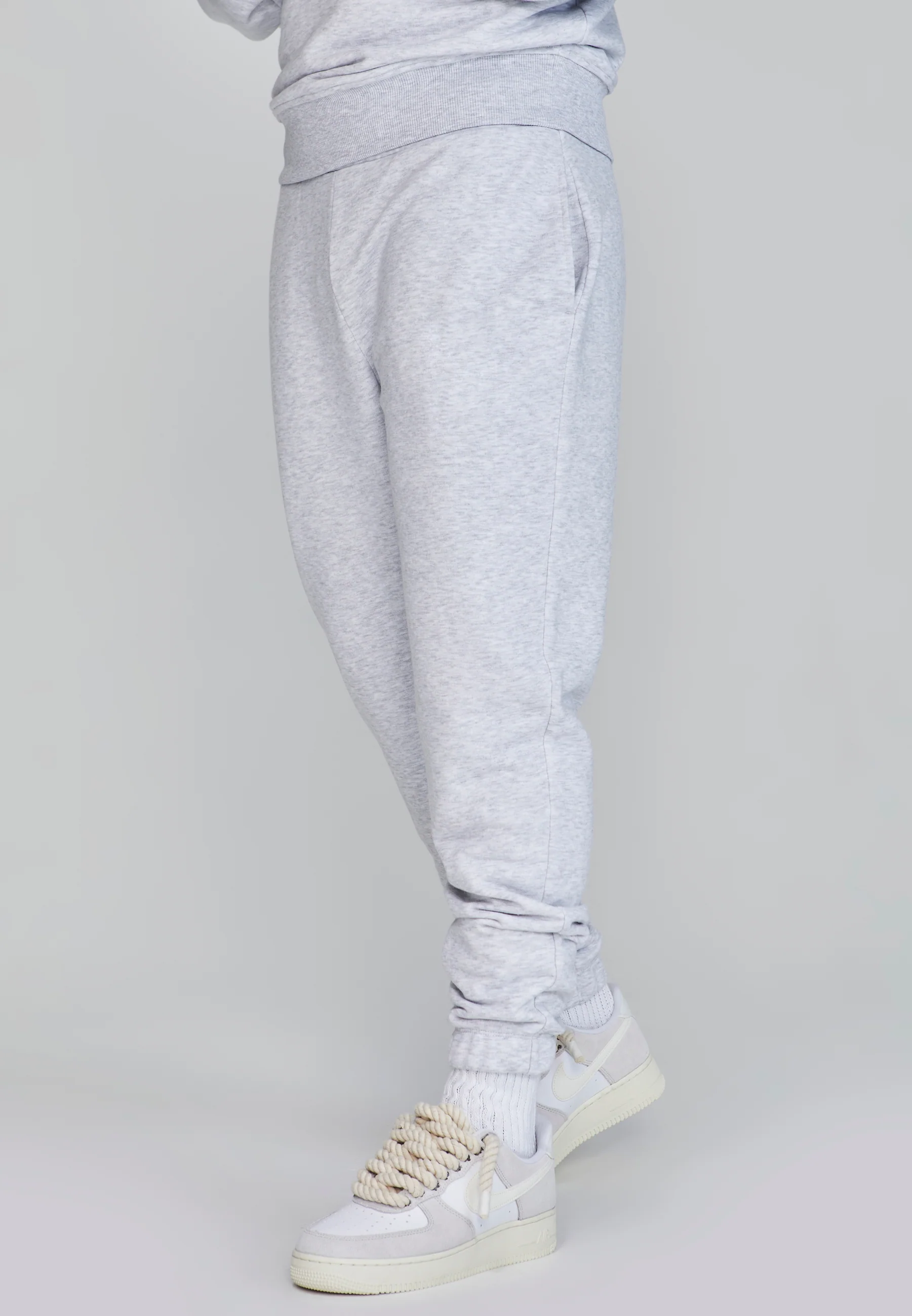 Snow Marl Logo Joggers - Image 3