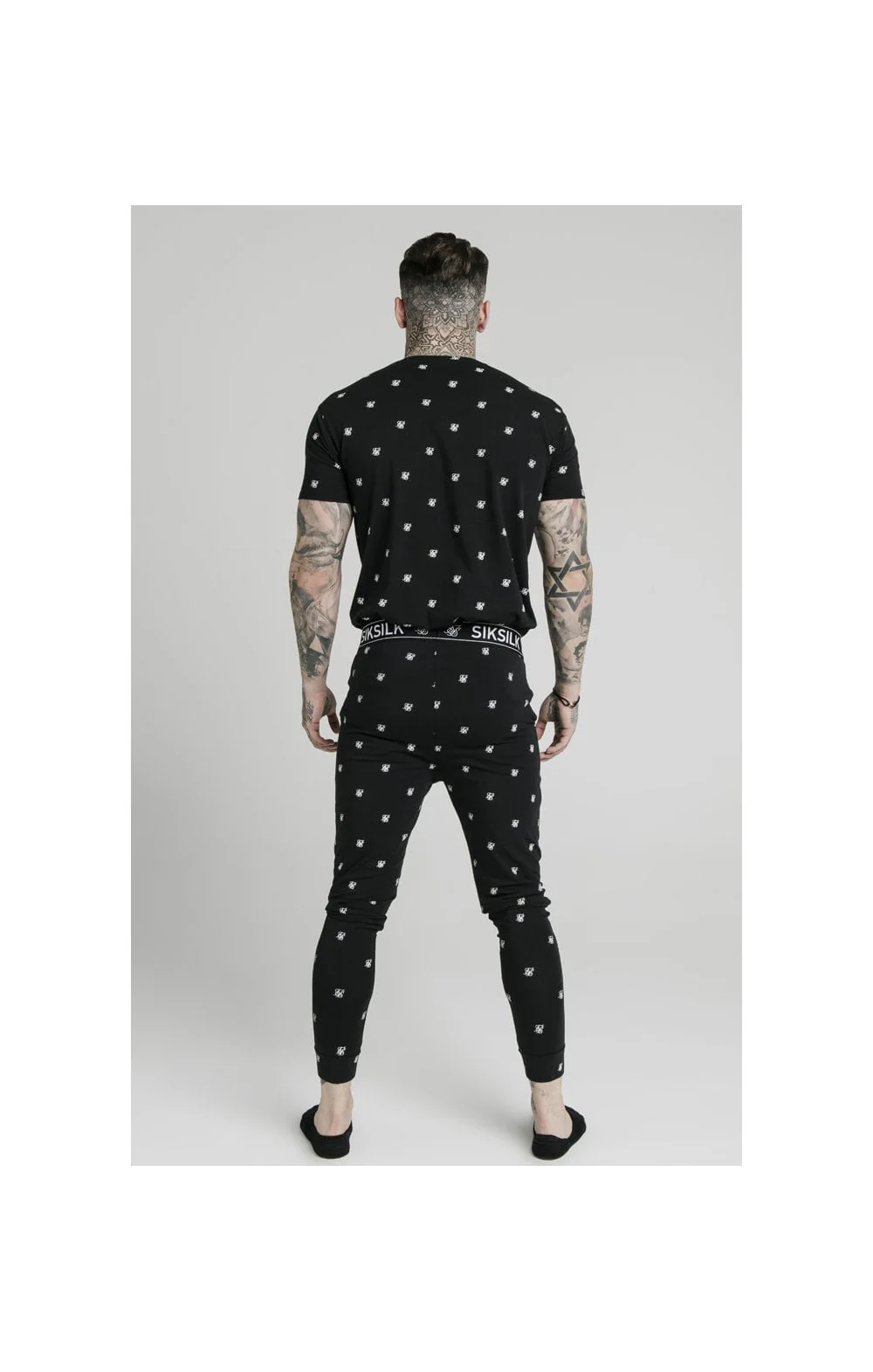 SikSilk Logo Lounge Pants – Black - Image 4