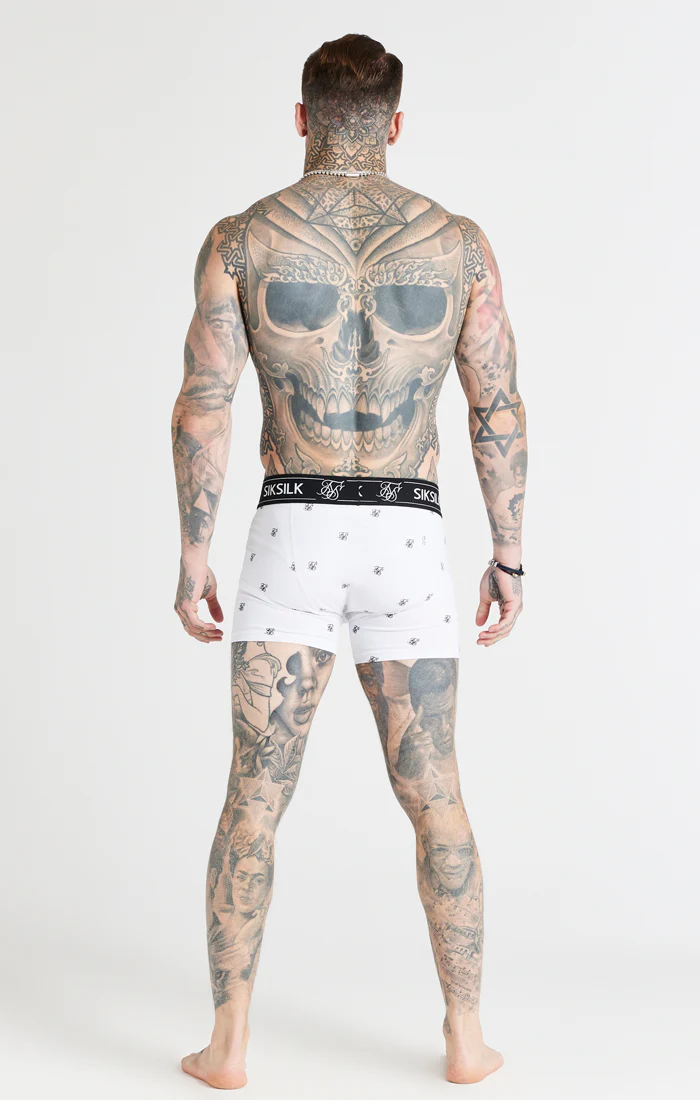 White, Black And Grey Pack Of 3 Logo Boxers - Image 14