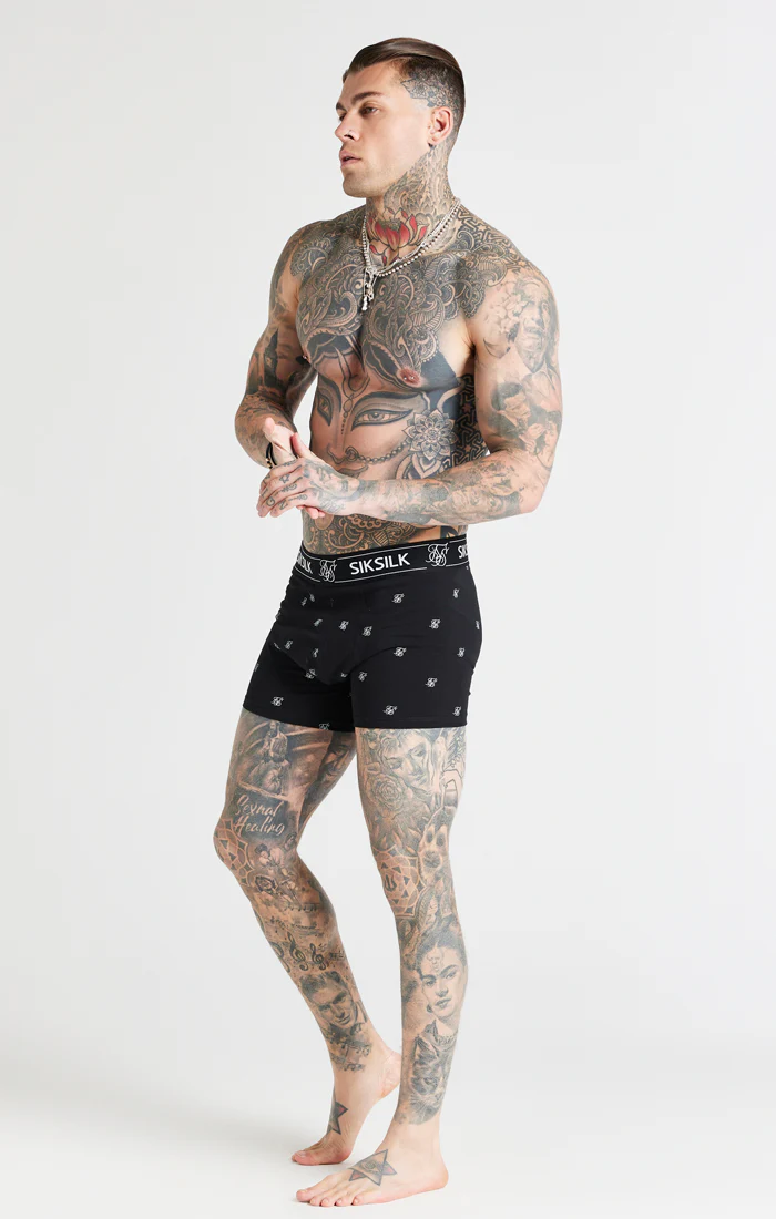 White, Black And Grey Pack Of 3 Logo Boxers - Image 4