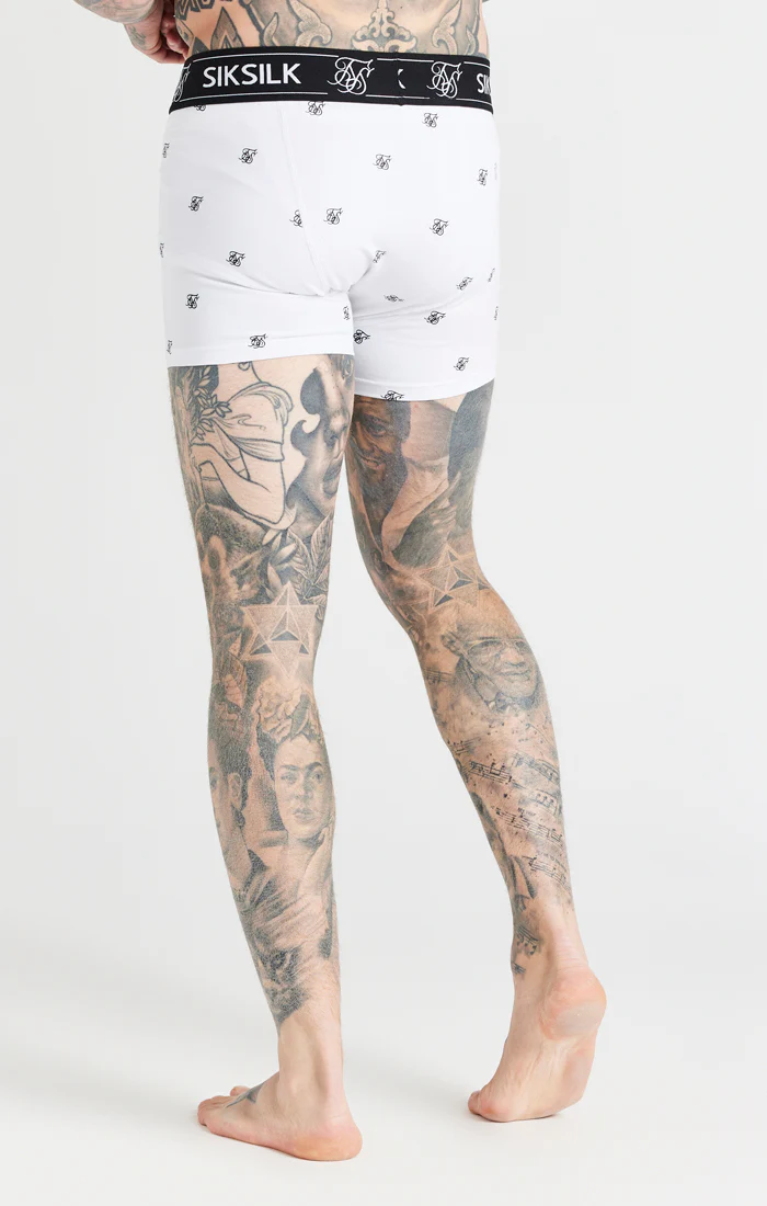 White, Black And Grey Pack Of 3 Logo Boxers - Image 8