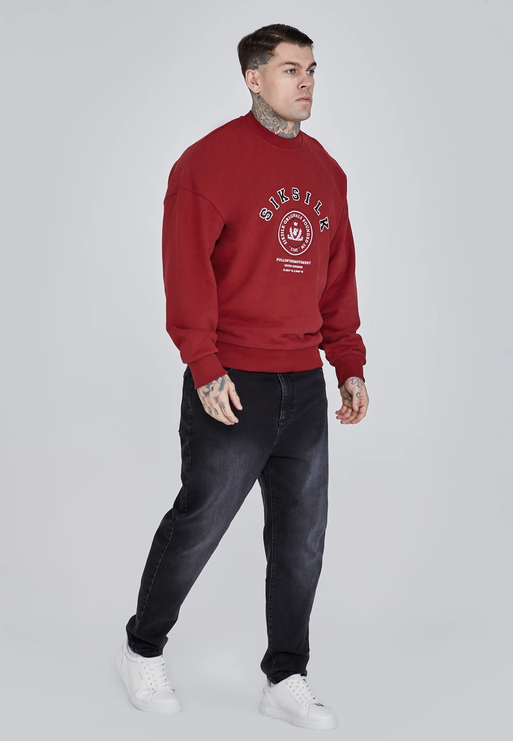 Burgundy Logo Sweater - Image 4