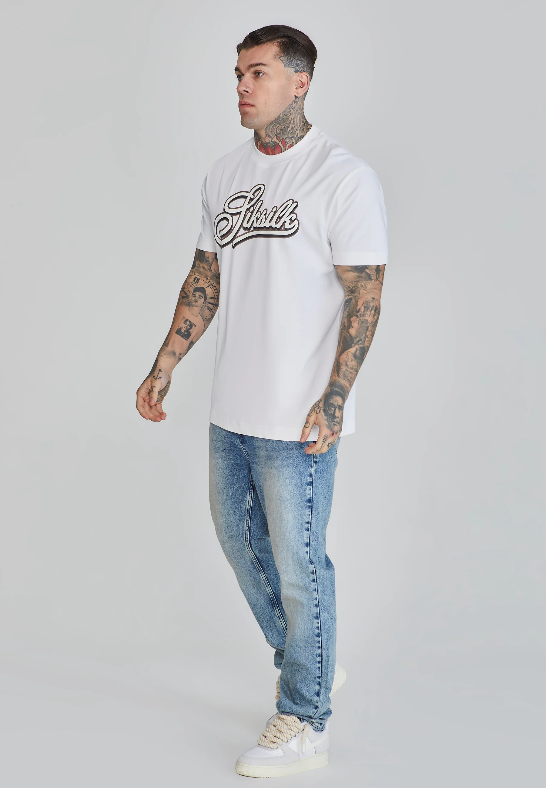 White Logo T-Shirt - Image 2