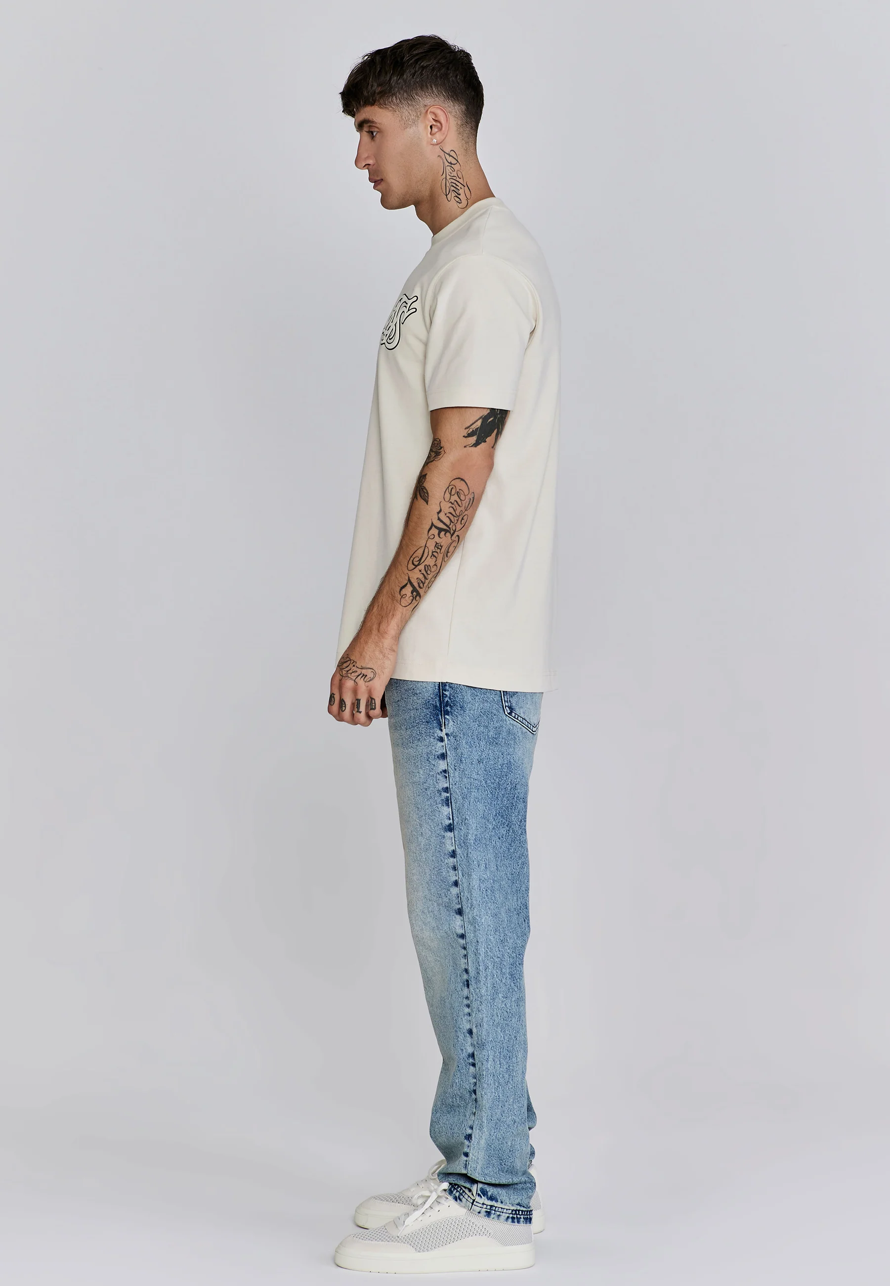 Ecru Logo T-Shirt - Image 4