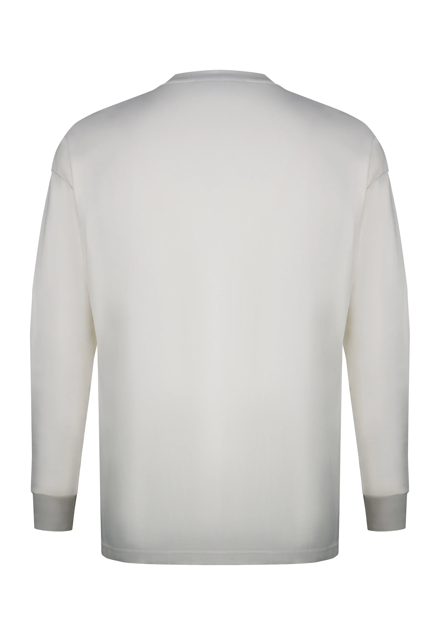 Ecru Long Sleeve T-Shirt - Image 7