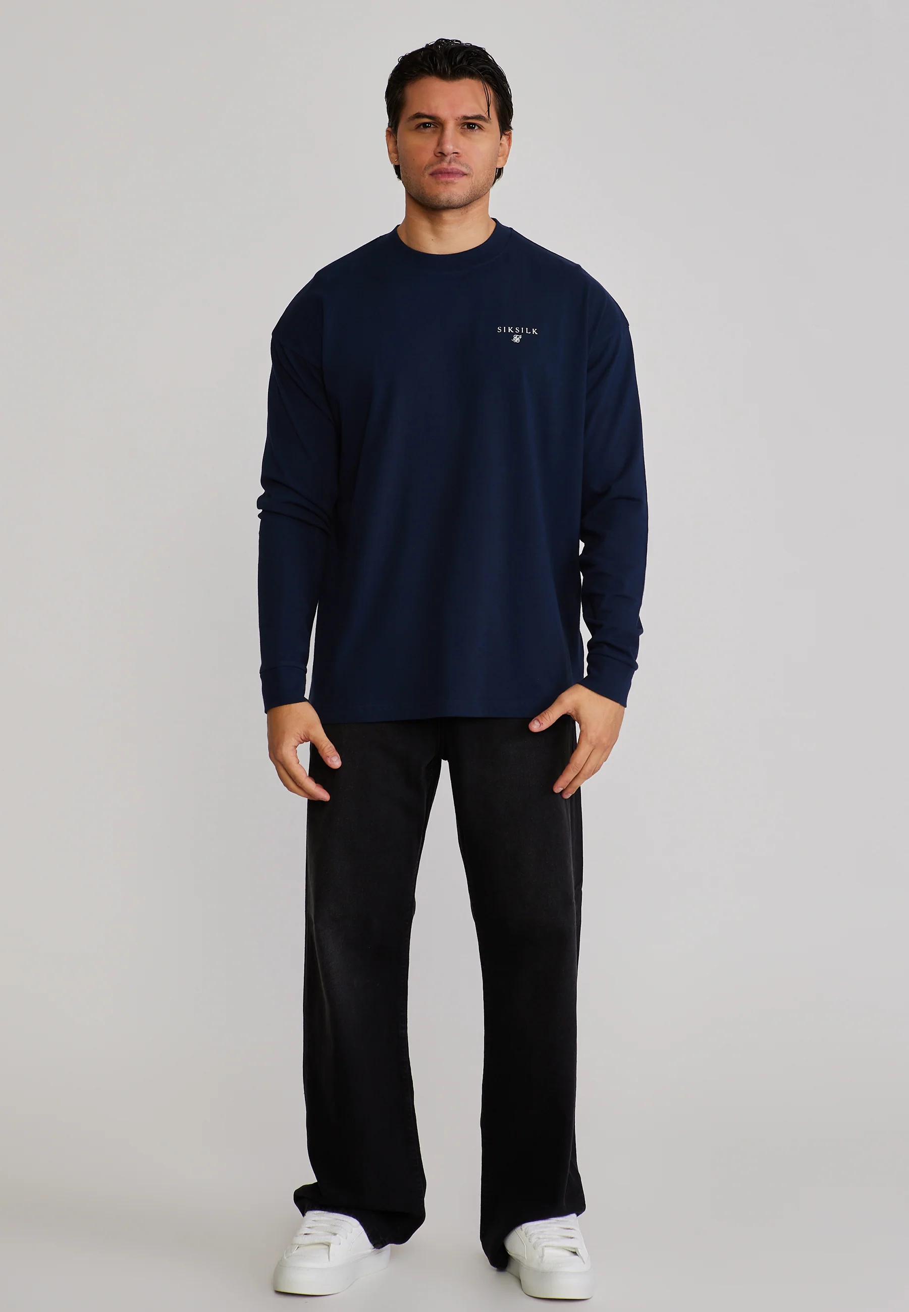 Navy Long Sleeve T-Shirt - Image 3