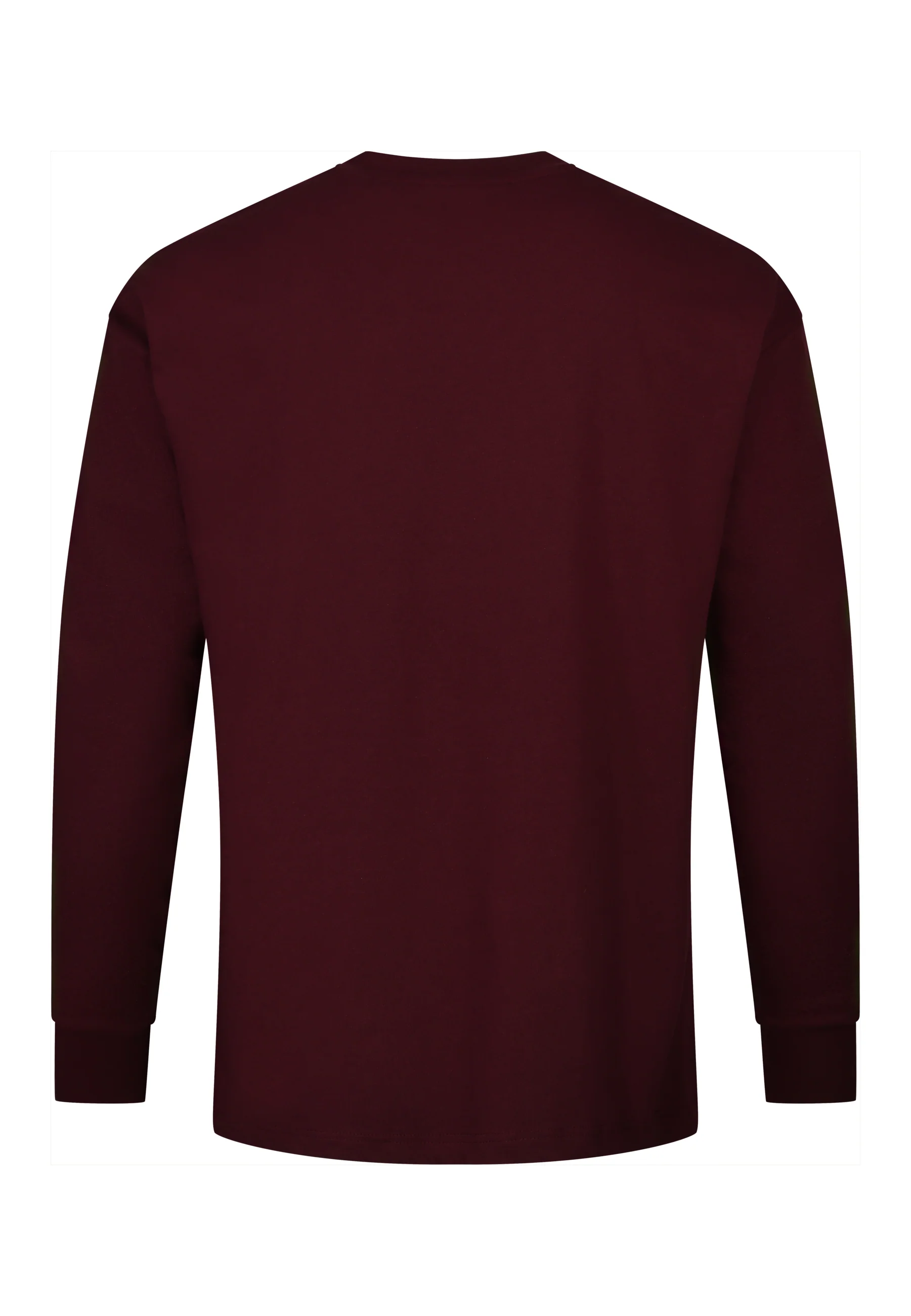 Burgundy Long Sleeve T-Shirt - Image 7