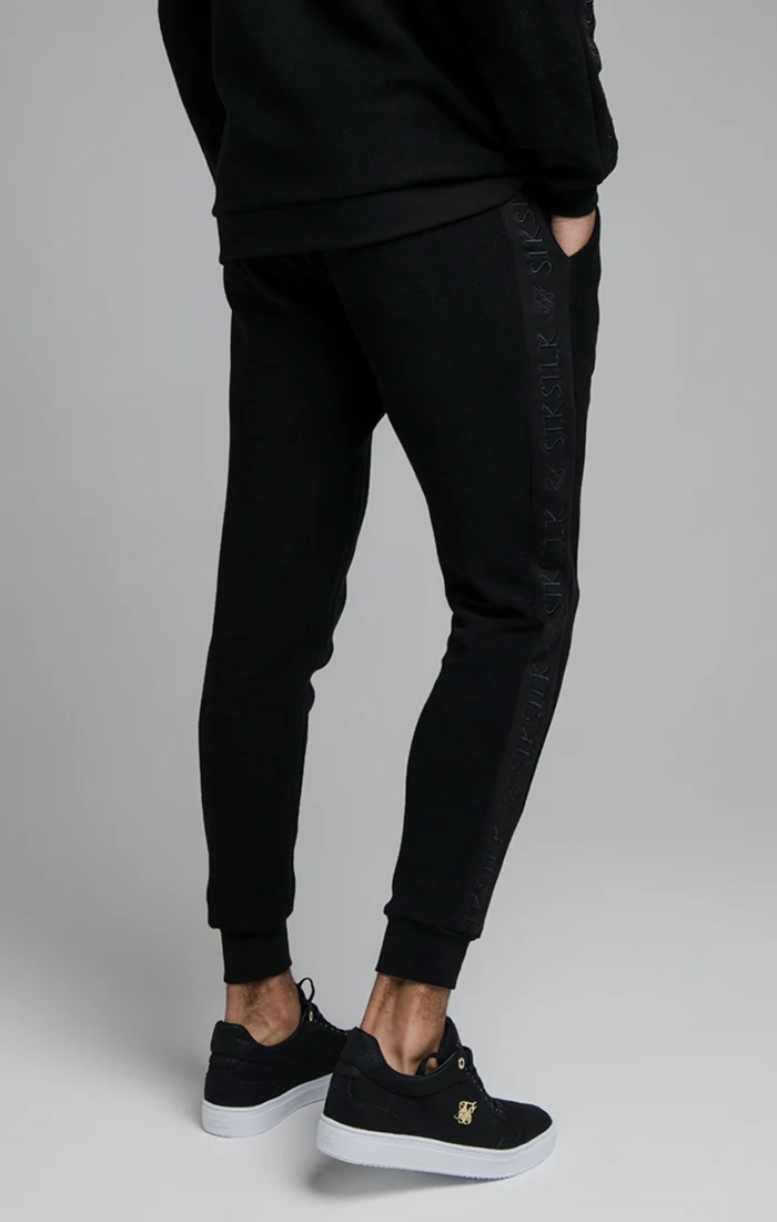 Black Embroidered Jogger - Image 2
