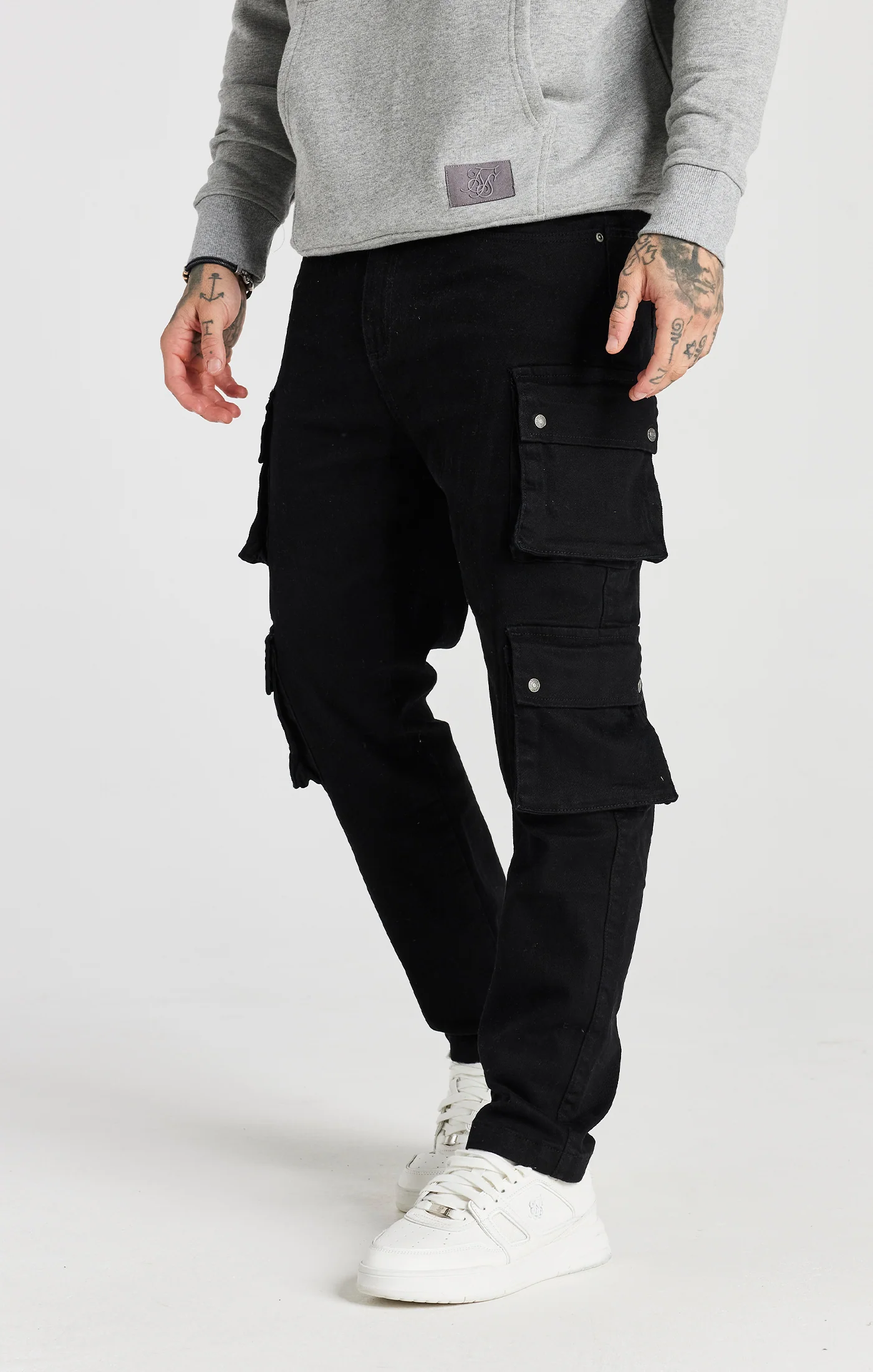 Black Loose Fit Cargo Pant