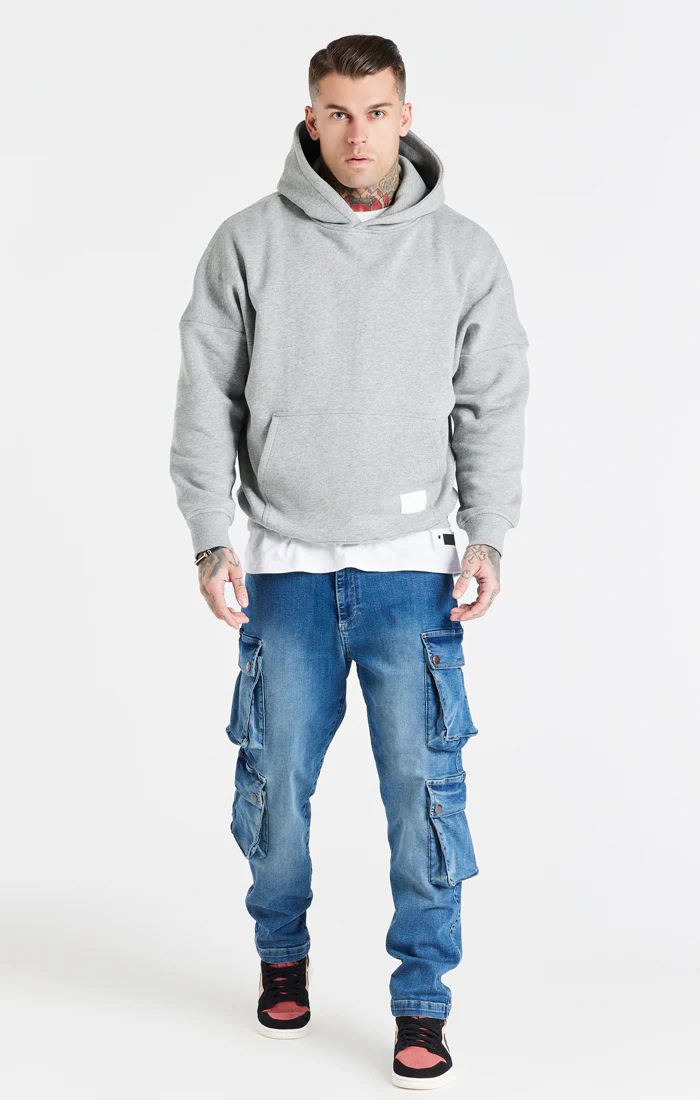 Blue Loose Fit Cargo Pant - Image 5