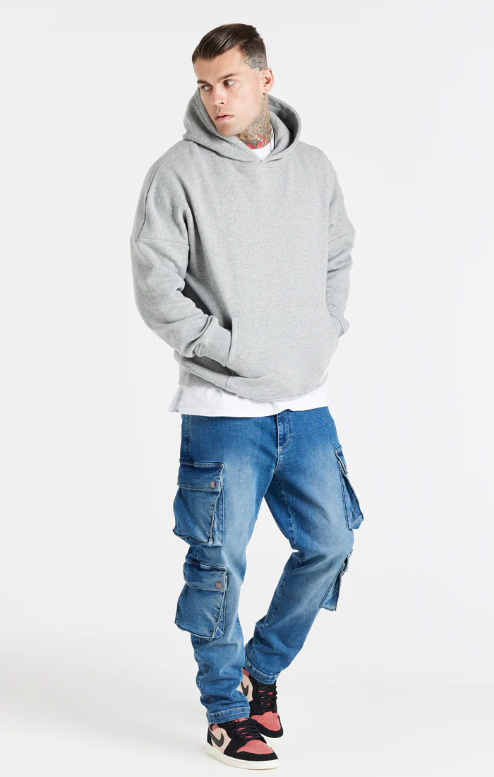 Blue Loose Fit Cargo Pant - Image 6