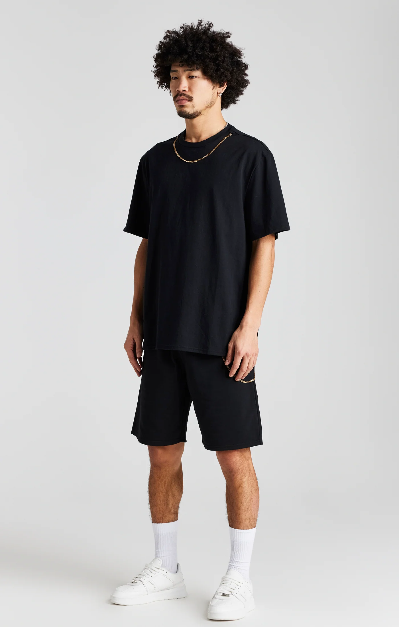 Black Chain Loose Fit Short - Image 3