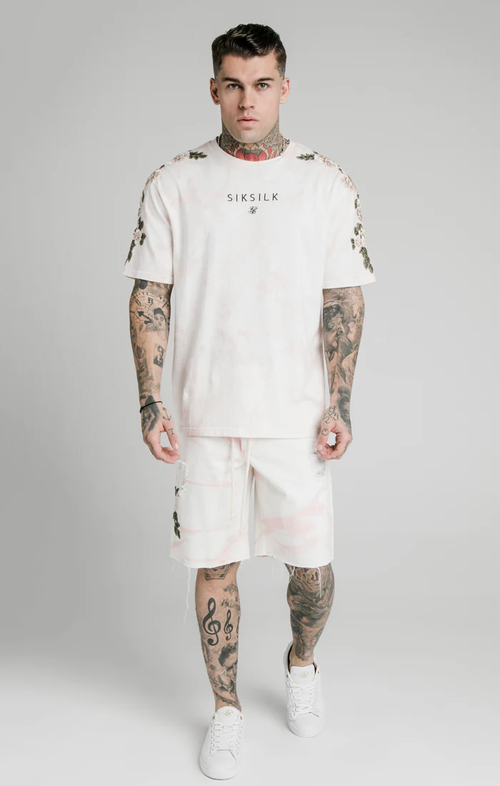Pink Loose Fit Denim Short - Image 2