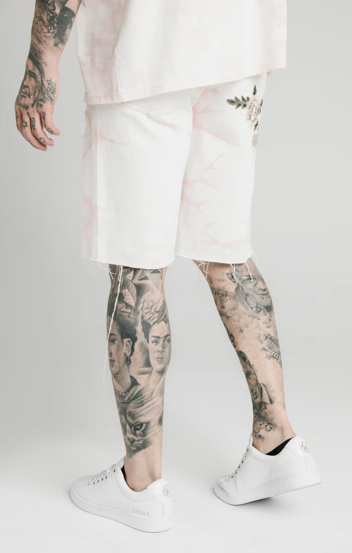 Pink Loose Fit Denim Short - Image 3