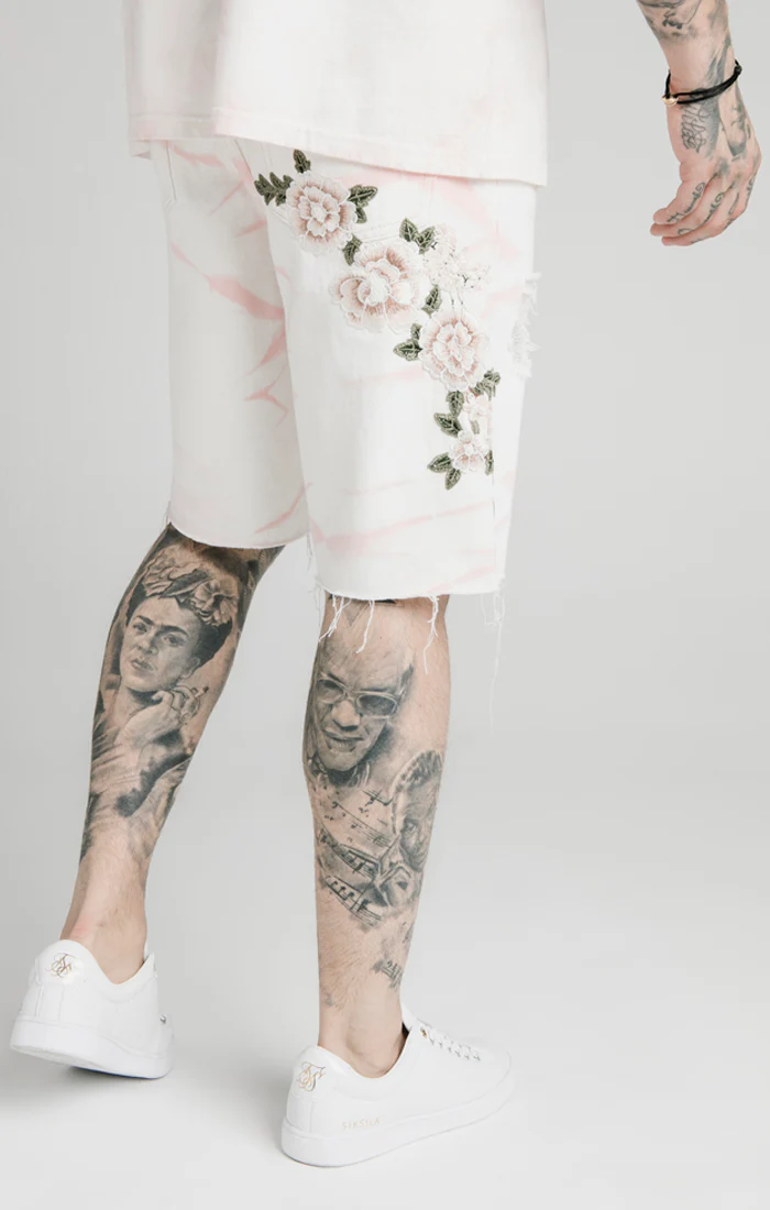 Pink Loose Fit Denim Short - Image 4