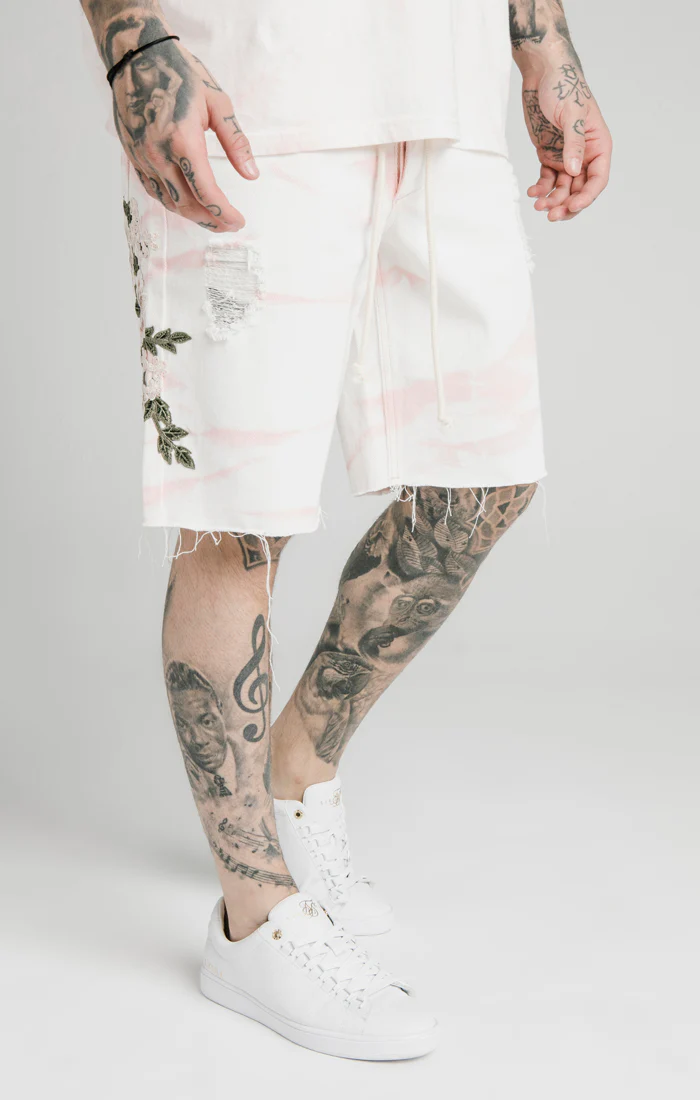 Pink Loose Fit Denim Short - Image 5