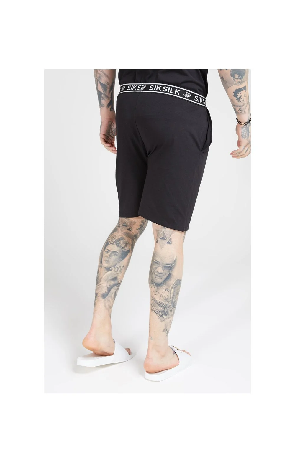 Black Loose Fit Jersey Short - Image 2