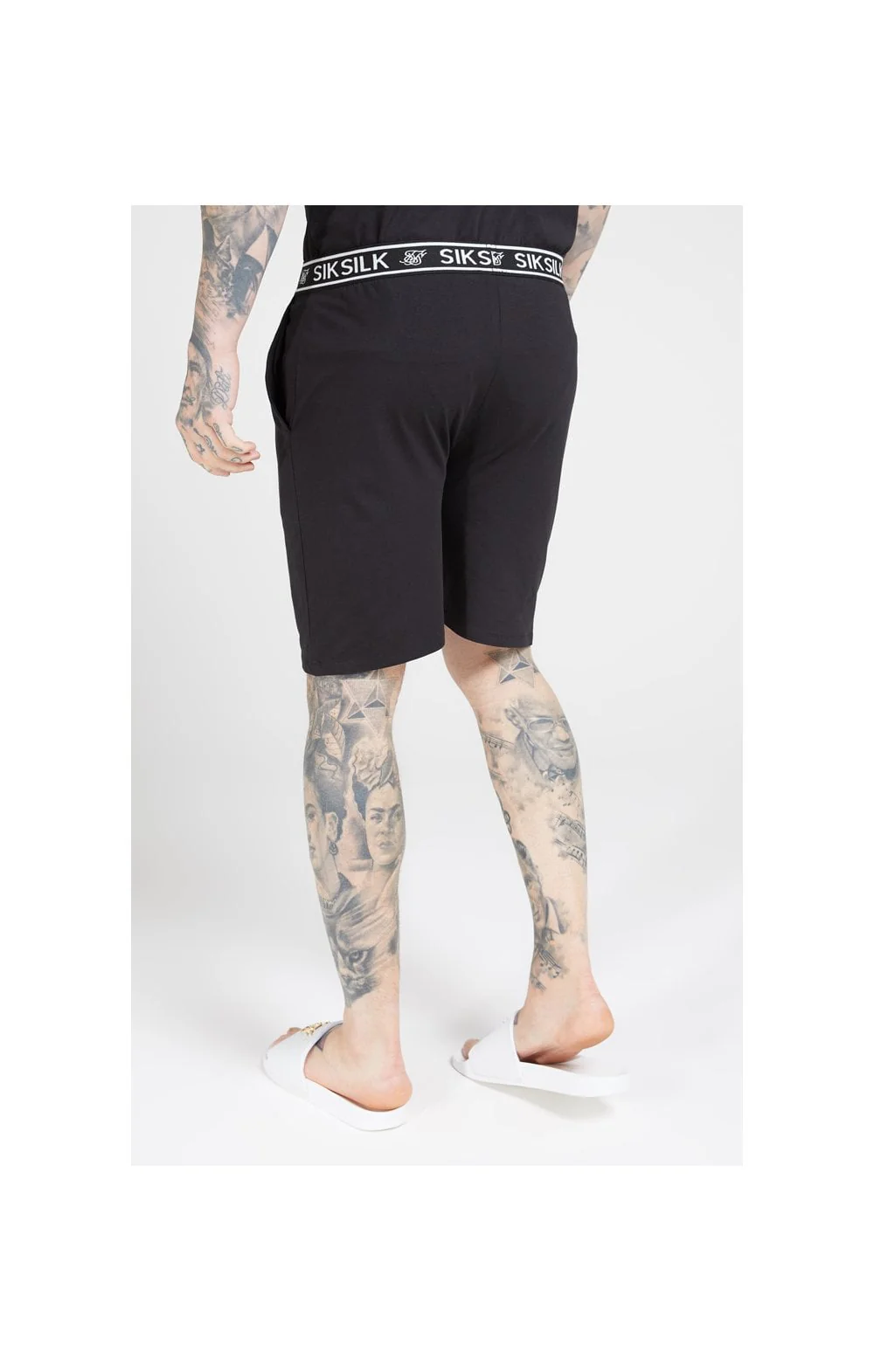 Black Loose Fit Jersey Short - Image 3