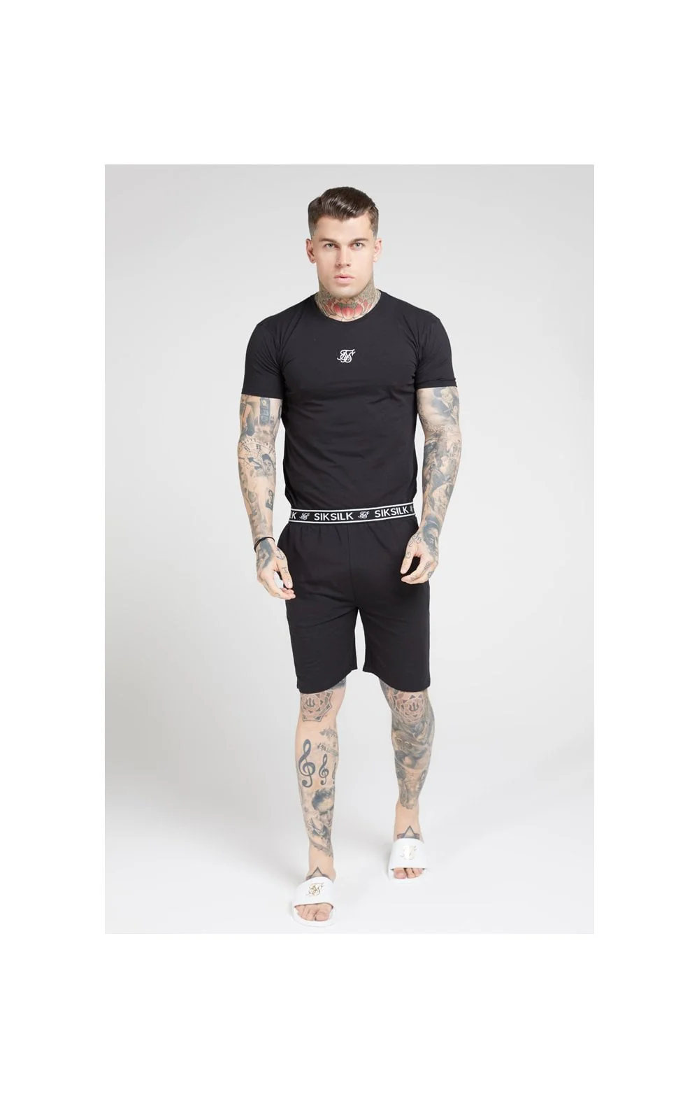 Black Loose Fit Jersey Short - Image 4