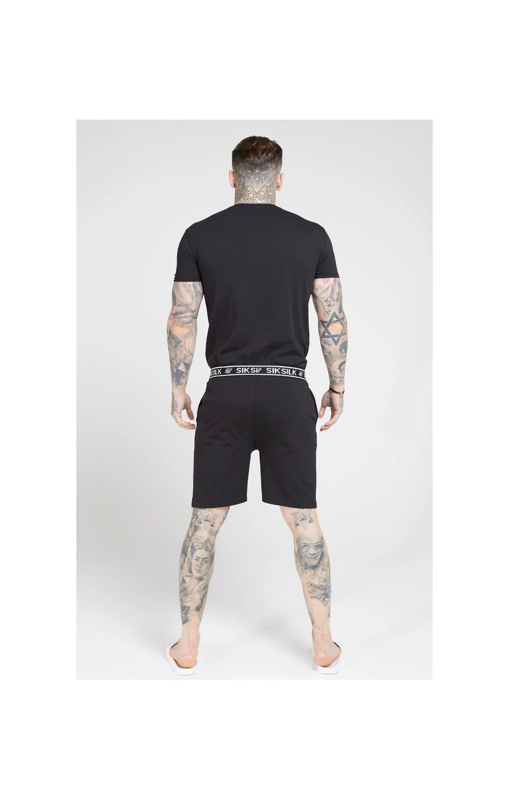 Black Loose Fit Jersey Short - Image 5