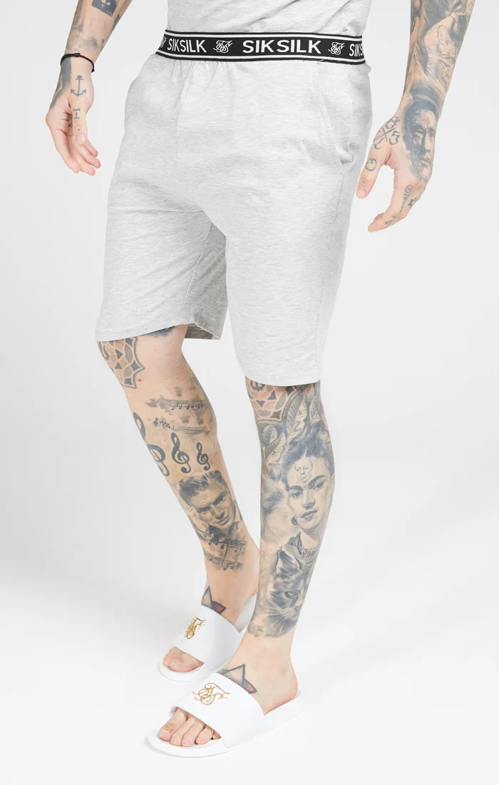 Grey Marl Loose Fit Jersey Short