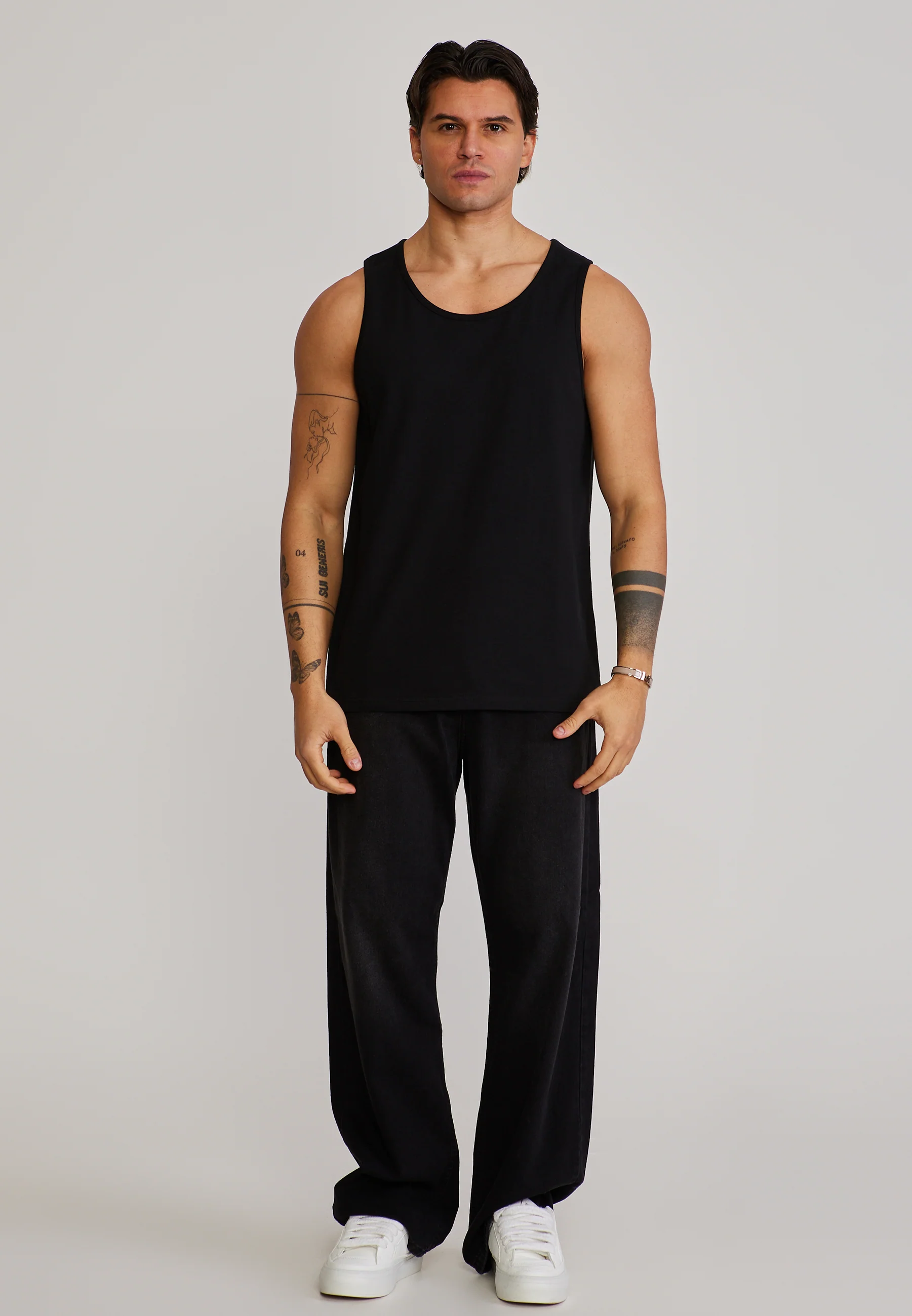 Black Loose Fit Vest - Image 3