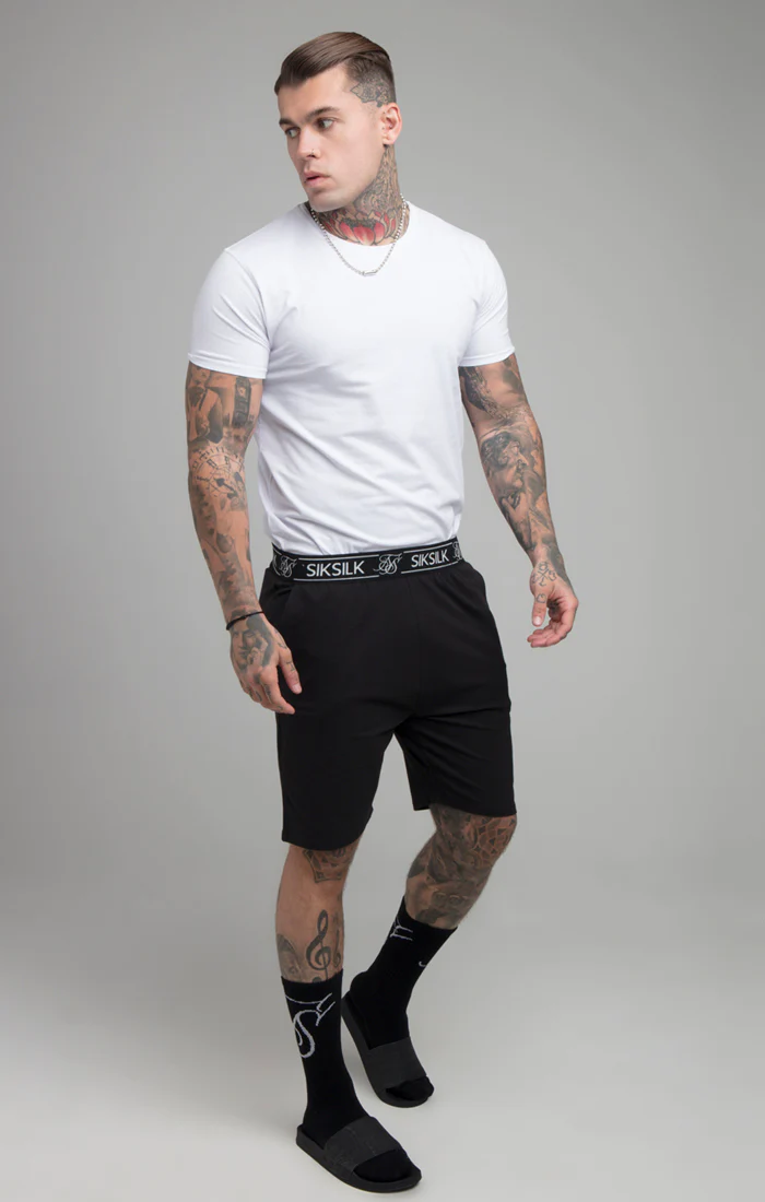 Black Lounge Jersey Short