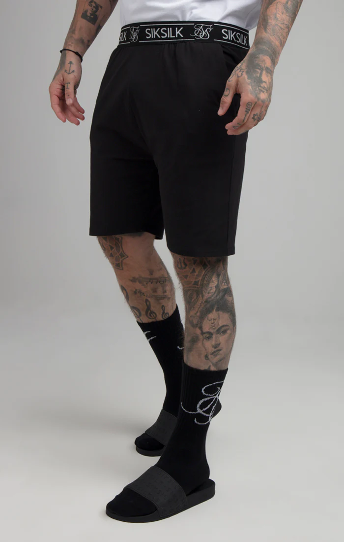 Black Lounge Jersey Short - Image 2